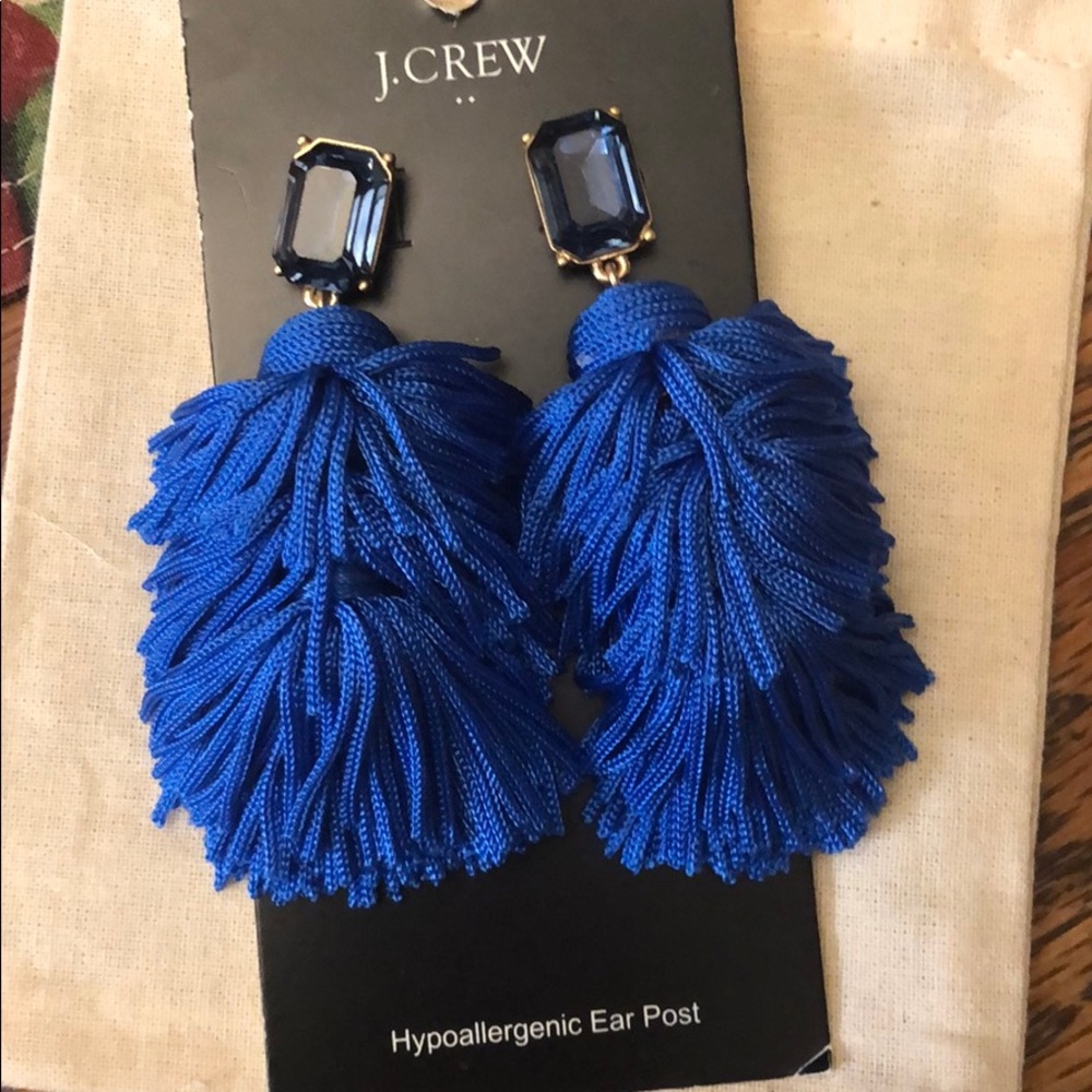 JCrew thick tread with crystals stud earrings NEW